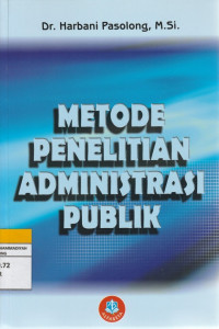 Image of METODE PENELITIAN ADMINISTRASI PUBLIK