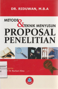 Image of METODE & TEKNIK MENYUSUN PROPOSAL PENELITIAN