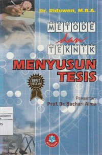 Image of METODE dan TEKNIK MENYUSUN TESIS