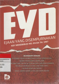 Image of EYD rnEJAAN YANG DISEMPURNAKAN