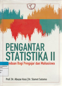 Image of PENGANTAR STATISTIKA II