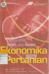 Image of Ekonomika Pertanian pengantar, teori dan kasus