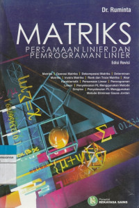 Image of MATRIKS PERSAMAAN LINIER DAN PEMROGRAMAN LINIER