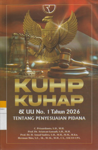 Image of KUHP-KUHAP & UU No. 1 Tahun 2026 TENTANG PENYESUAIAN PIDANA